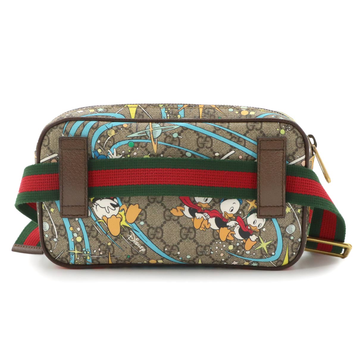 DISNEY Belt Bag GG Supreme Canvas Donald Duck Brown 602695