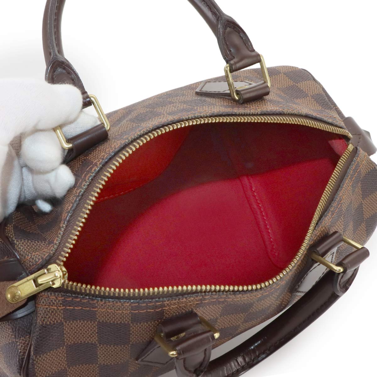 Damier Speedy 25 Hand Bag Ebene N41532 Purse