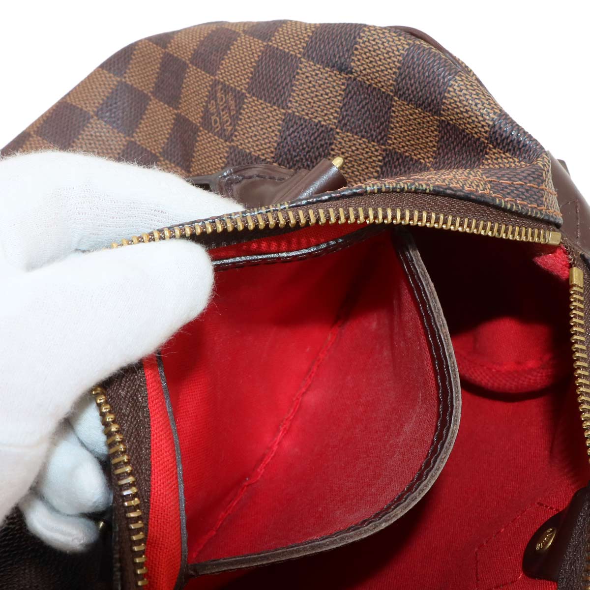 Damier Speedy 25 Hand Bag Ebene N41532 Purse