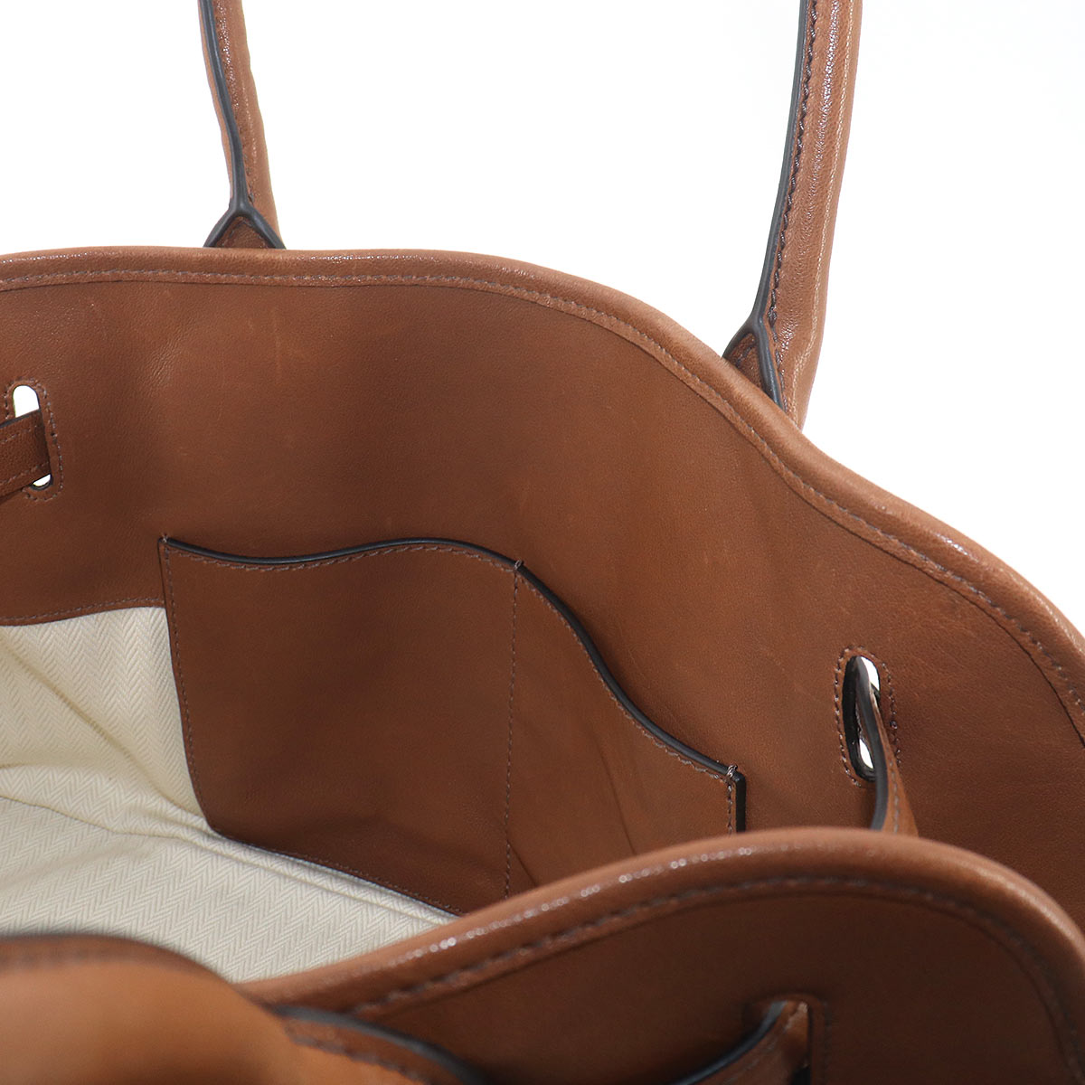 Aventure Large Tote Bag Leather Brown 5BG310