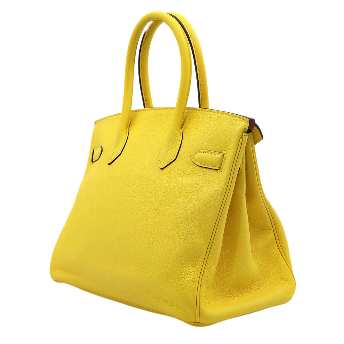 Birkin 30 Taurillon Novillo Jaune de Naples Hand Bag Yellow