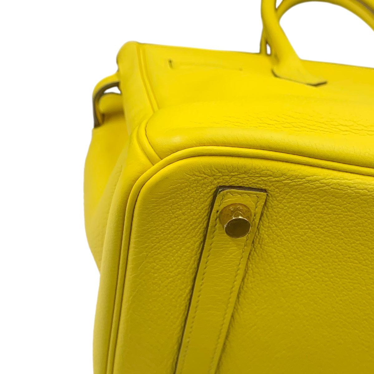 Birkin 30 Taurillon Novillo Jaune de Naples Hand Bag Yellow