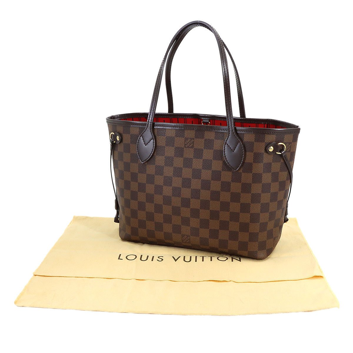 Damier Neverfull PM Tote Bag Ebene N51109 Purse