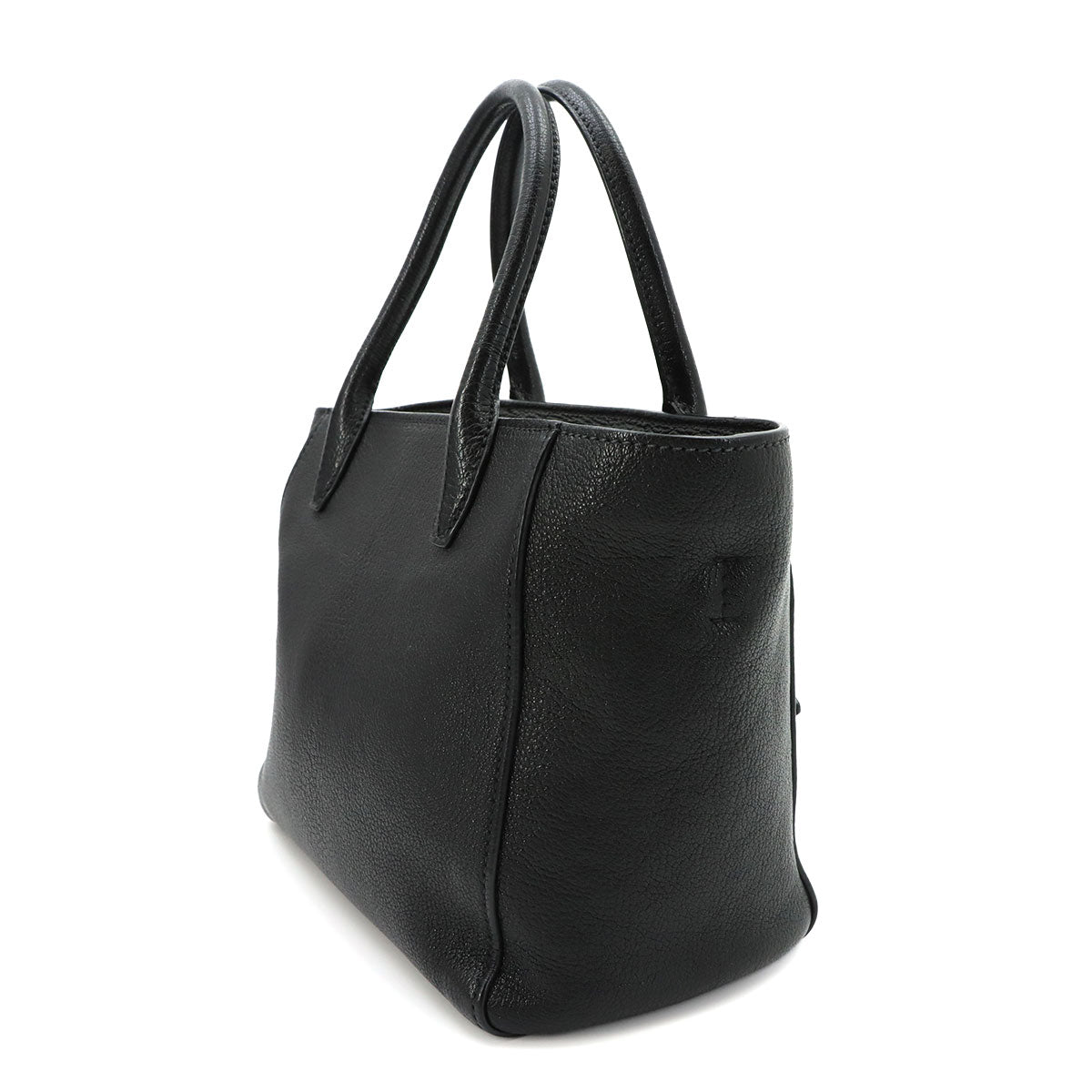 Madras 2way Hand Shoulder Bag Leather Black 5BG143