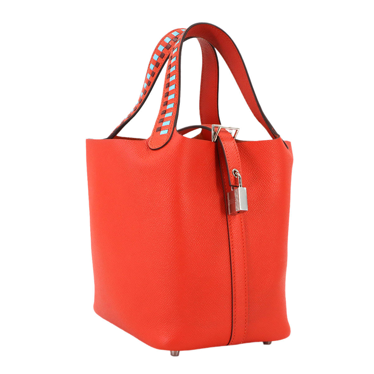 Picotin Lock PM Tressage Hand Bag Epsom Rouge de Coeur