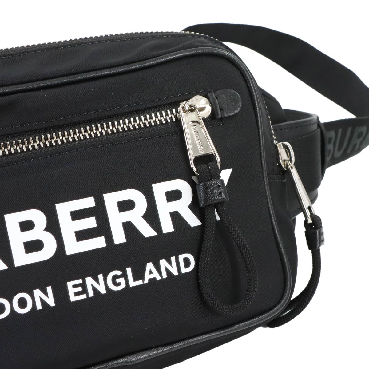Crossbody Bag Nylon Leather Black 8021089 Purse