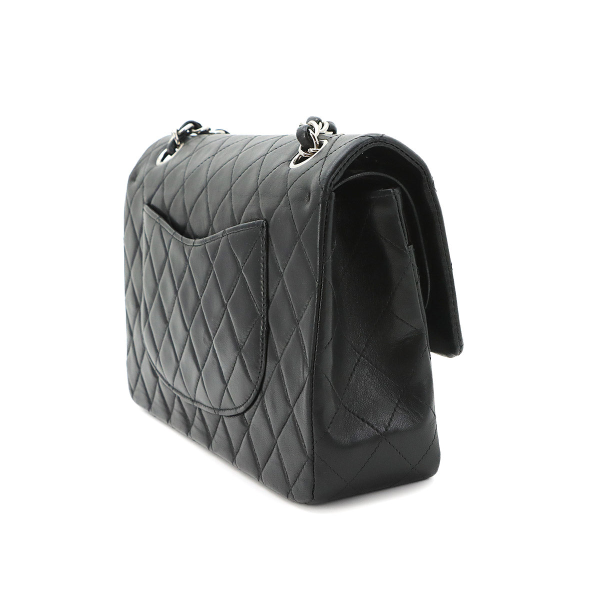 Matelasse 25 Chain Shoulder Bag Leather Black A01112 11.12