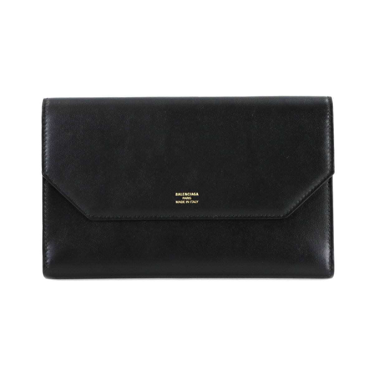 Envelope Slim Long Wallet Leather Nero Black 7432202