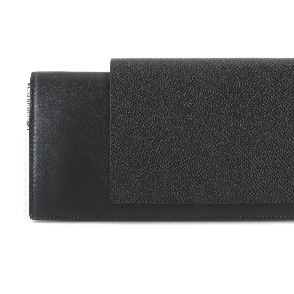 Passport Long Wallet 1Ticket Leather Black 787774