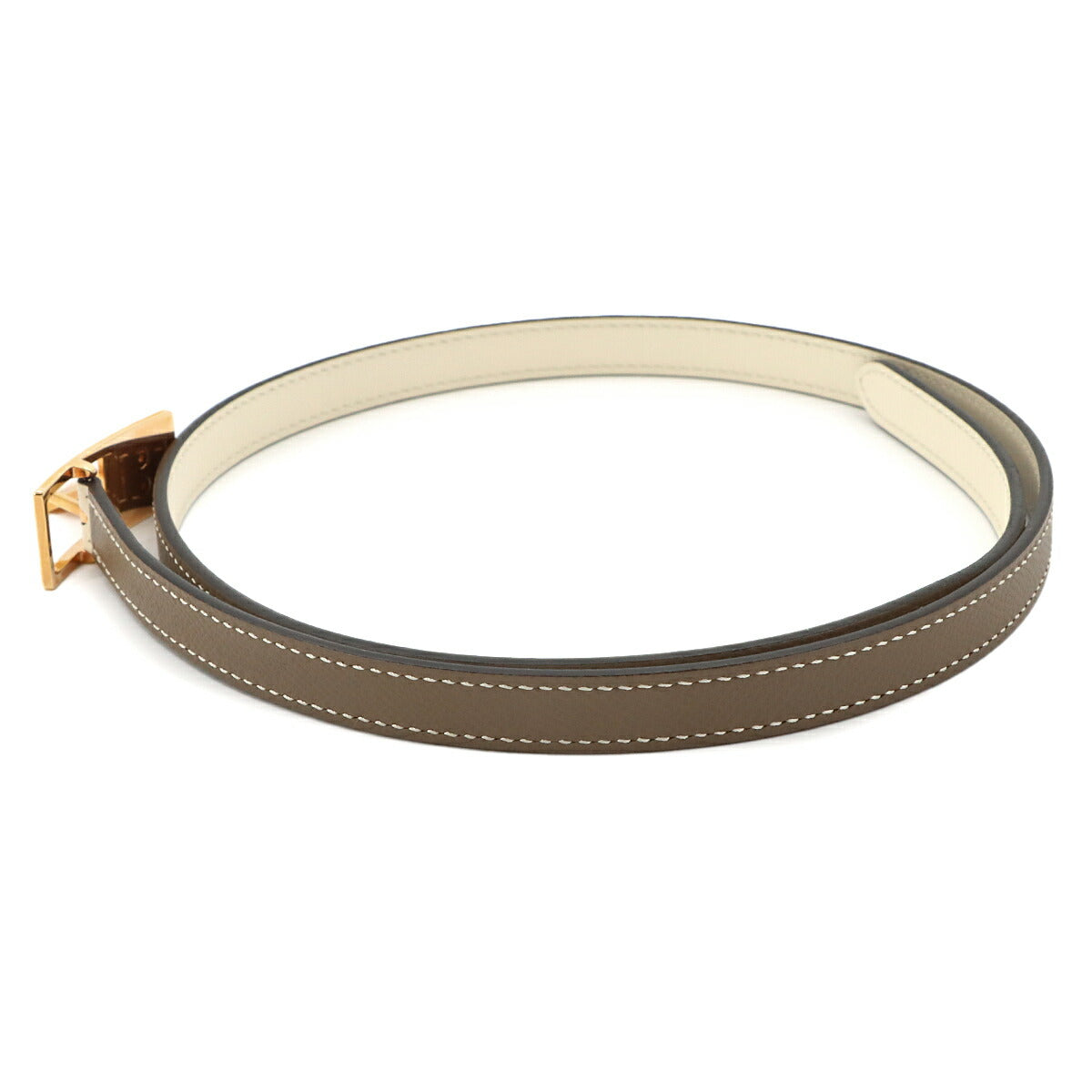 Lucky 15 Reversible Belt Veau Epsom Etoupe Nata Accessory