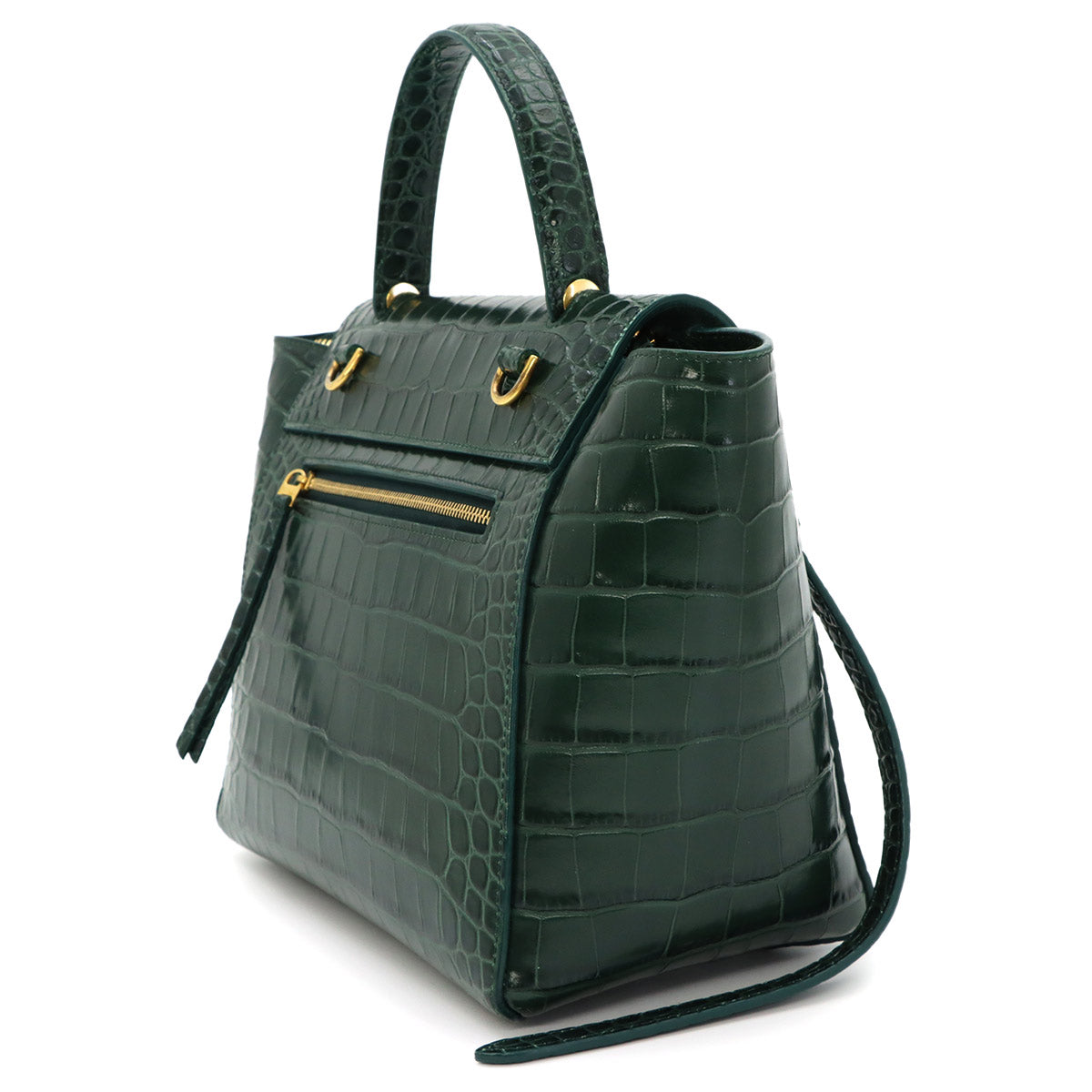 Belt Bag Micro Hand Shoulder Bag Leather Dark green 189153