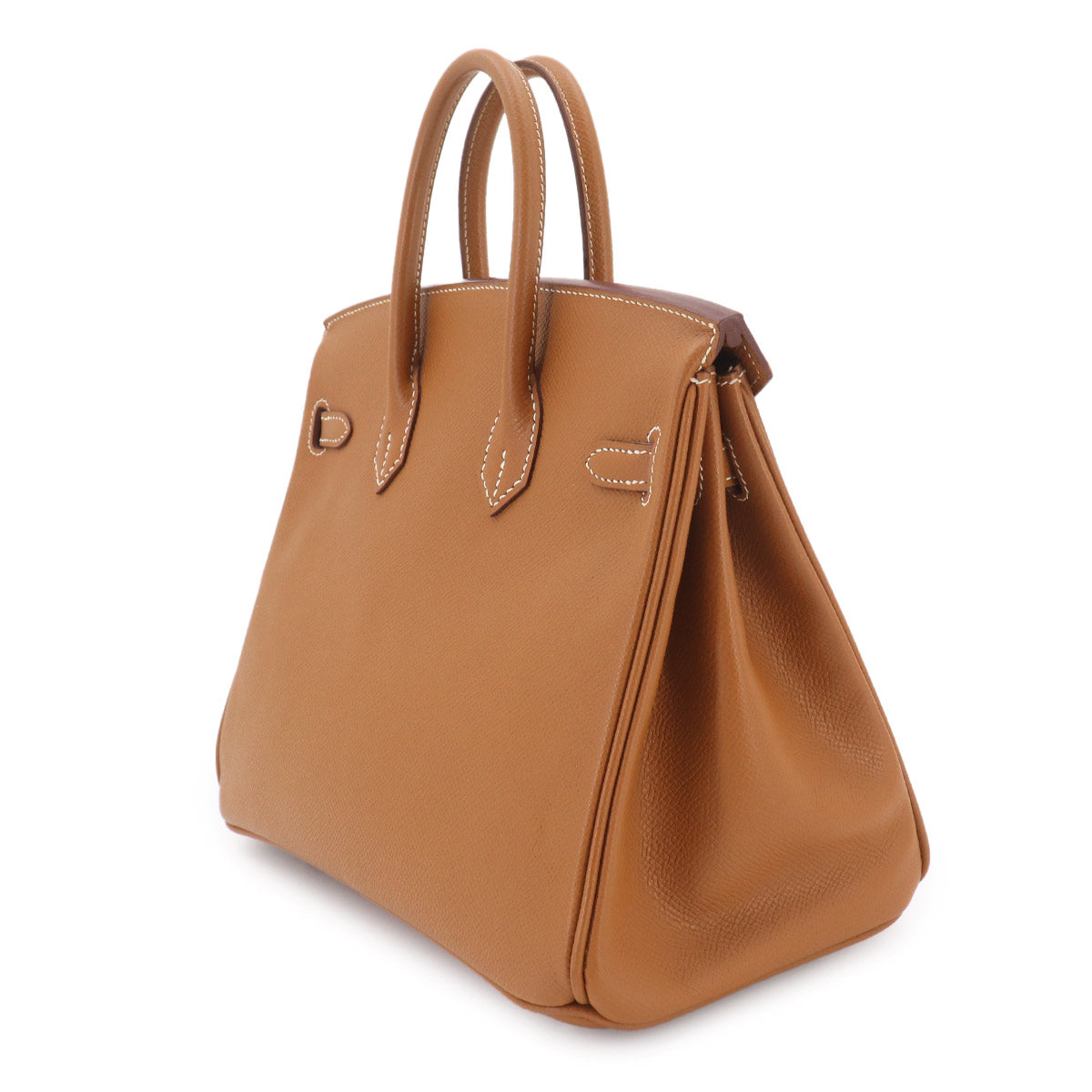 Birkin 25 Epsom Gold Hand Bag Brown Purse