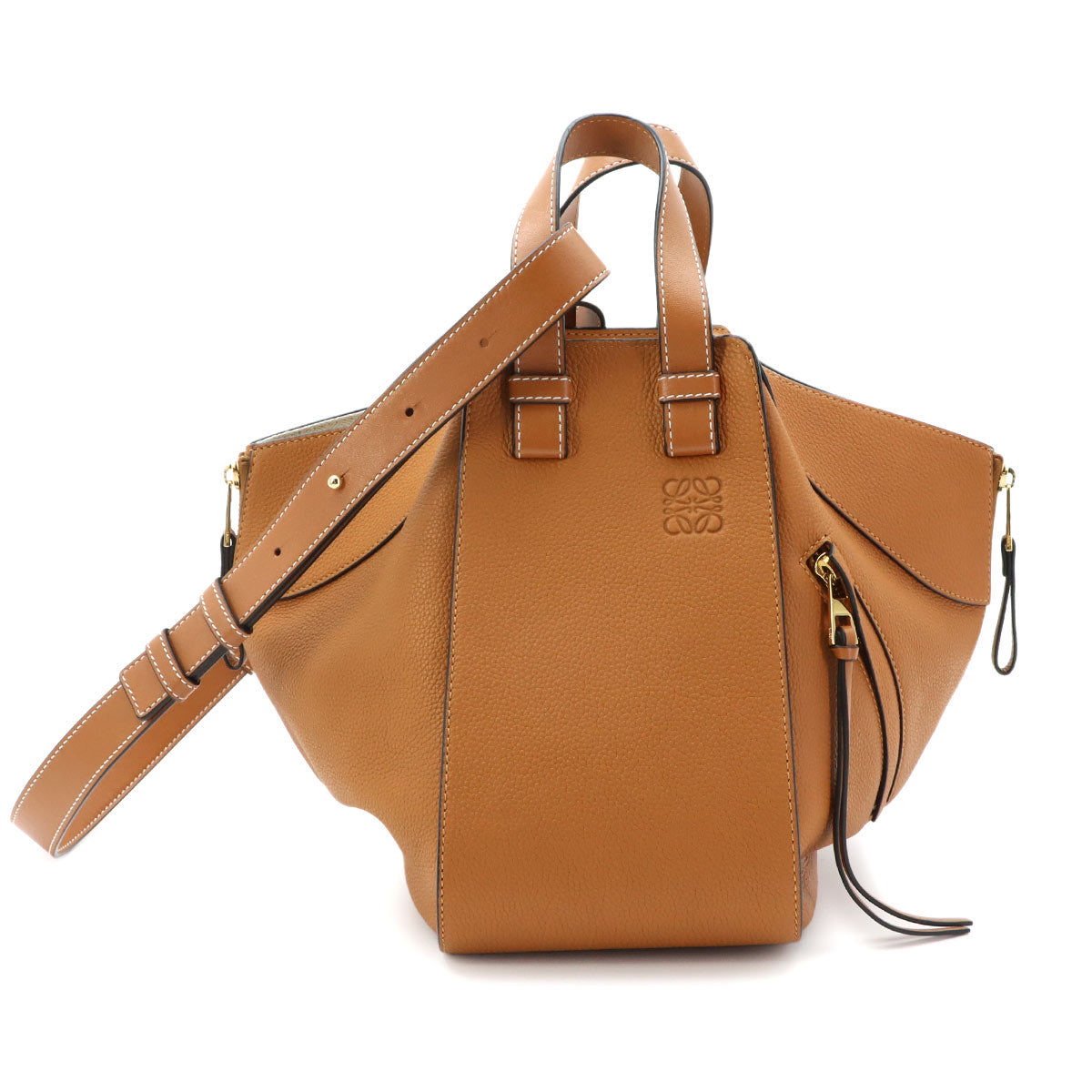 Hammock Small Hand Shoulder Bag Leather Brown Purse