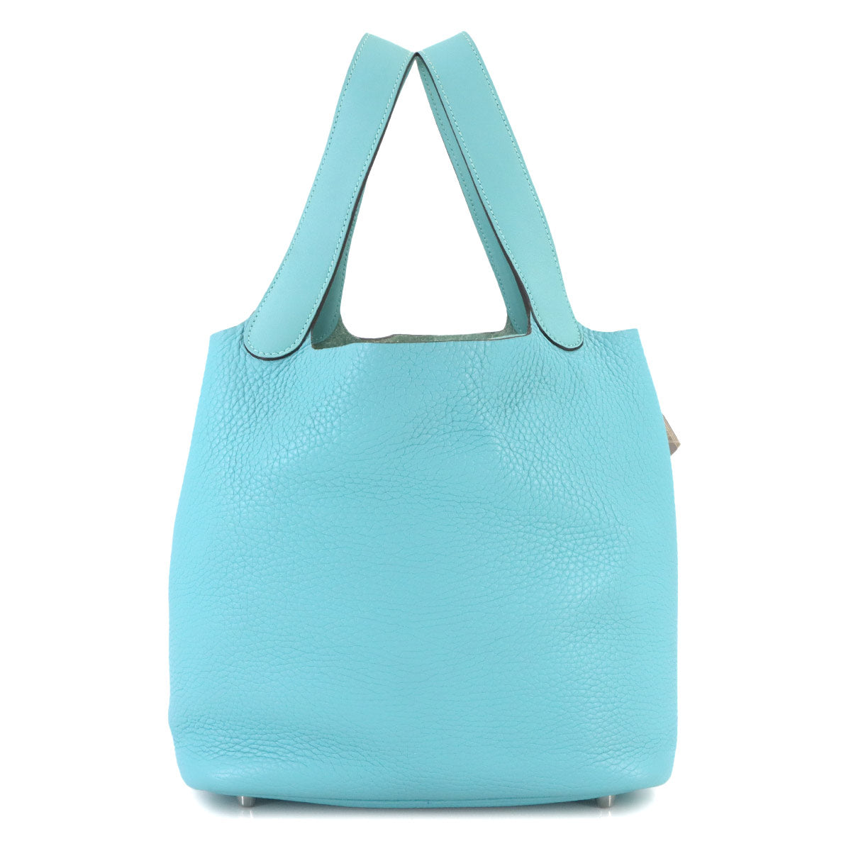 Picotin Lock Touch MM Hand Bag Taurillon Clemence Swift Blue