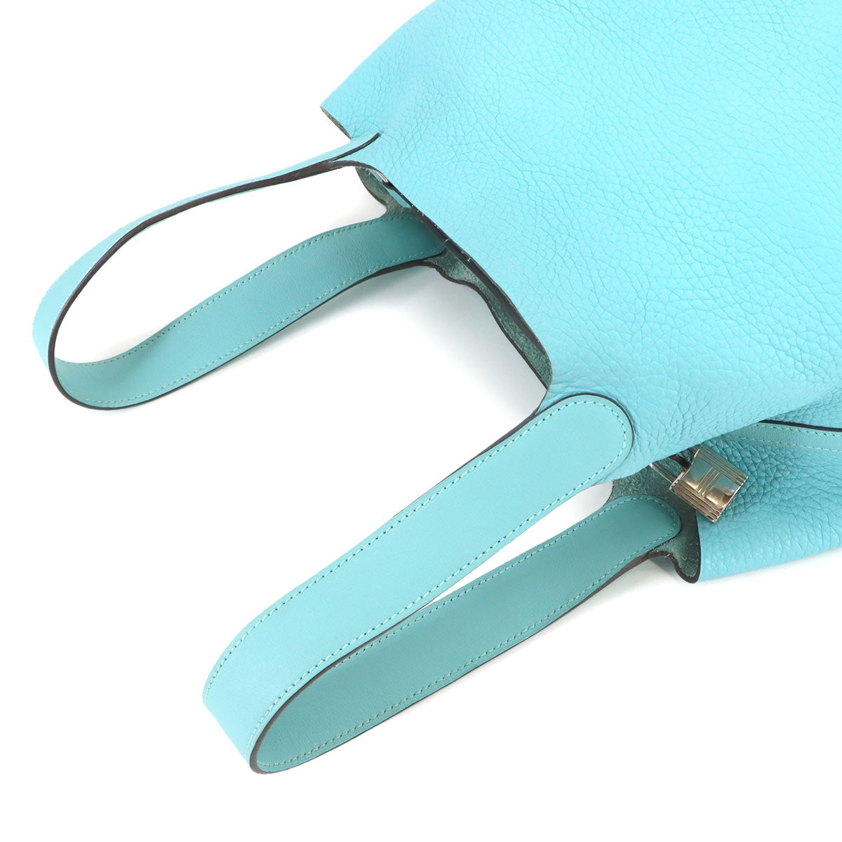 Picotin Lock Touch MM Hand Bag Taurillon Clemence Swift Blue