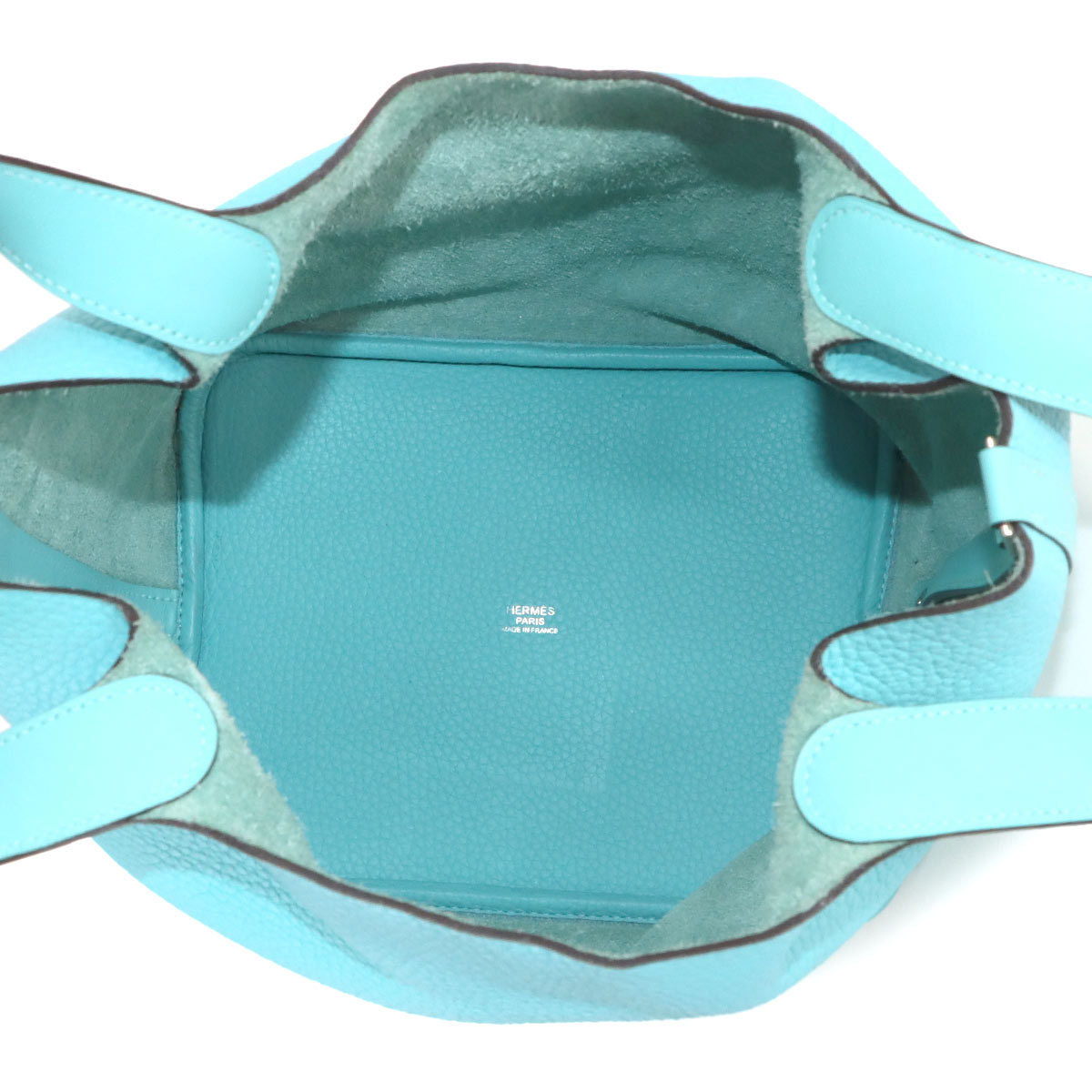 Picotin Lock Touch MM Hand Bag Taurillon Clemence Swift Blue