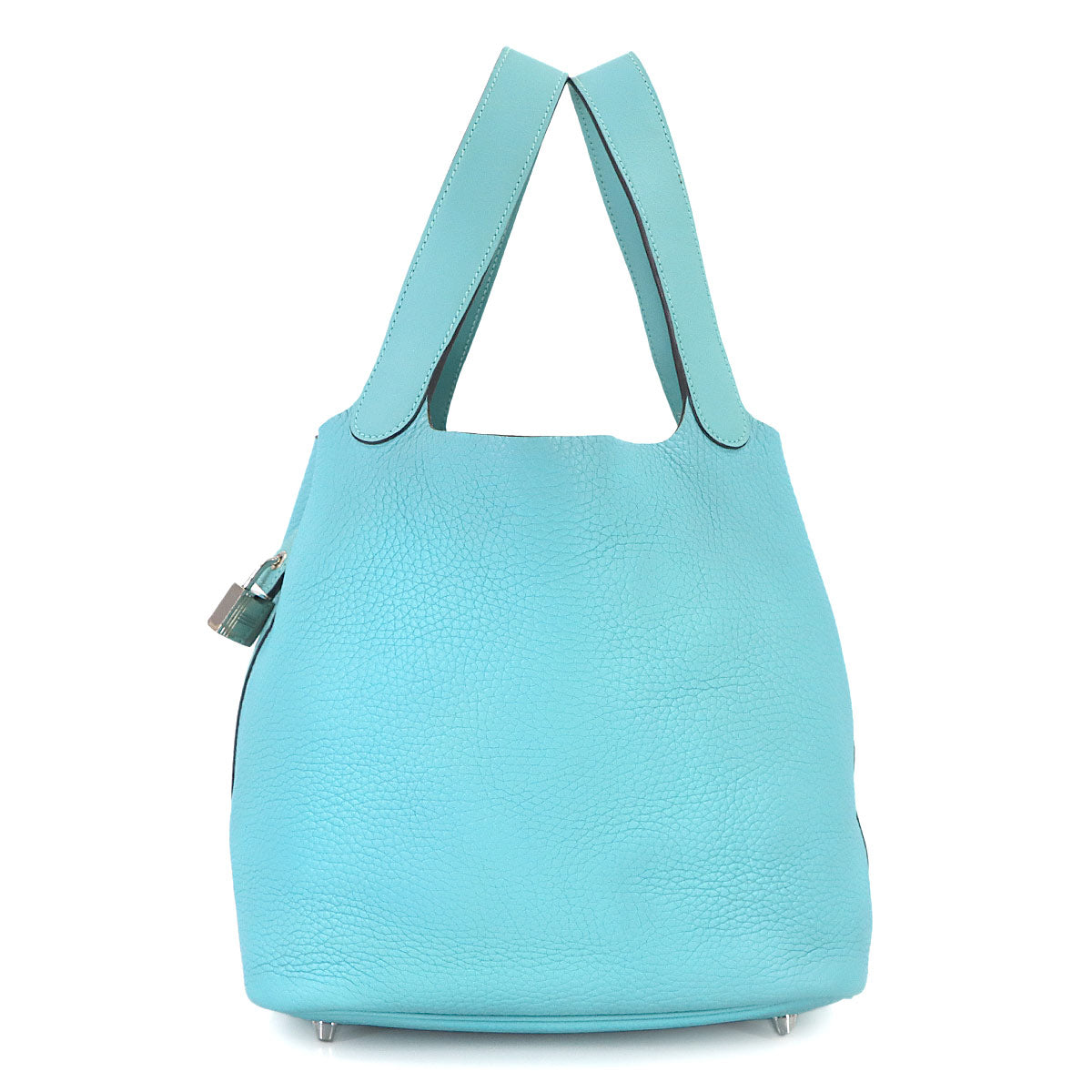 Picotin Lock Touch MM Hand Bag Taurillon Clemence Swift Blue