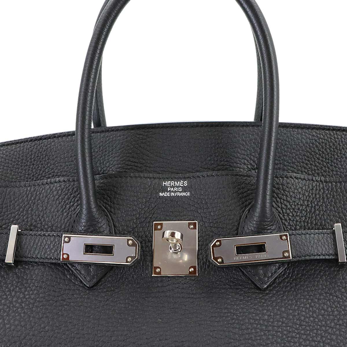 Birkin 35 Togo Black Hand Bag Purse