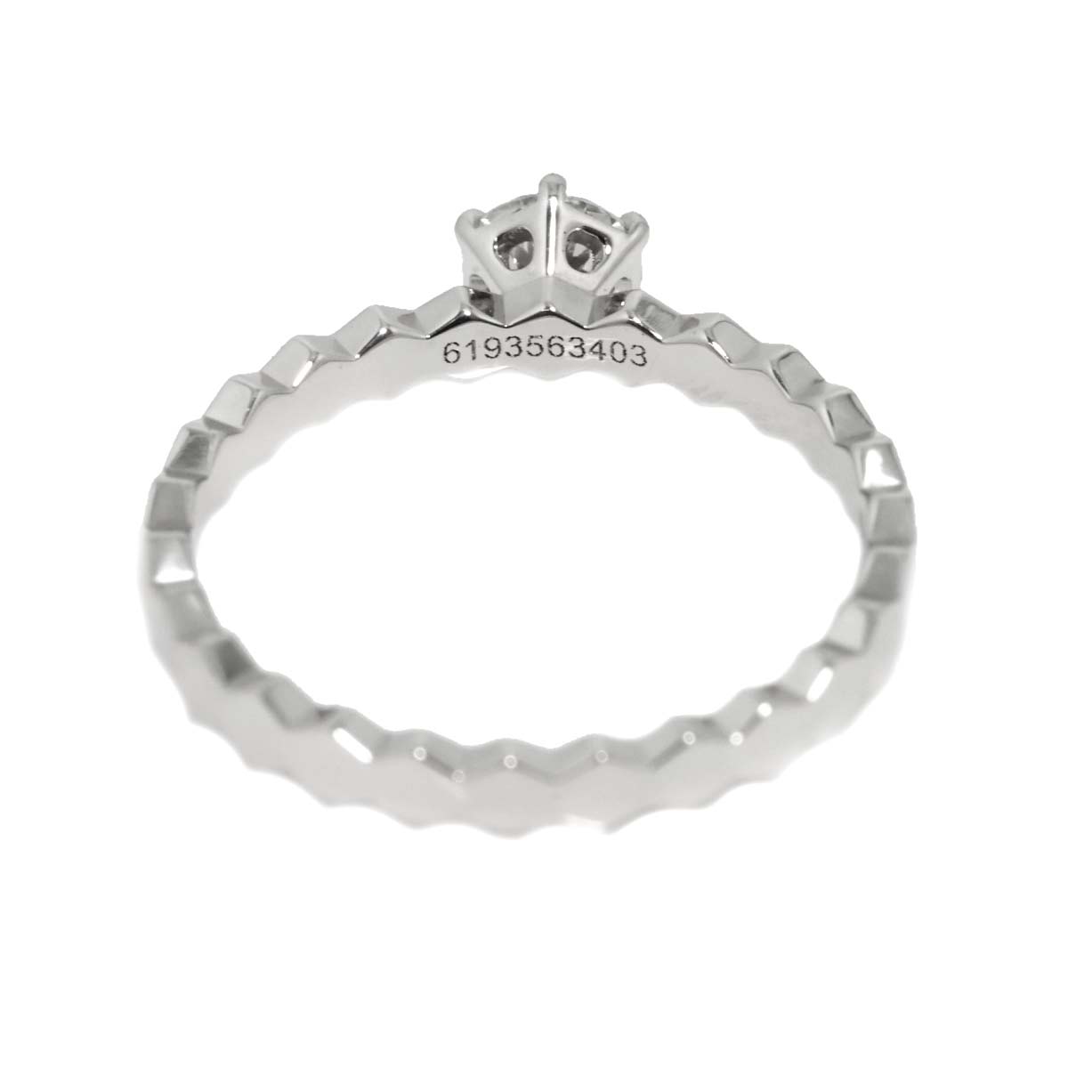 BEEMYLOVE Diamond 0.33ct D/VS2/3EX Ring 18K WG 750 4.75-5(US)