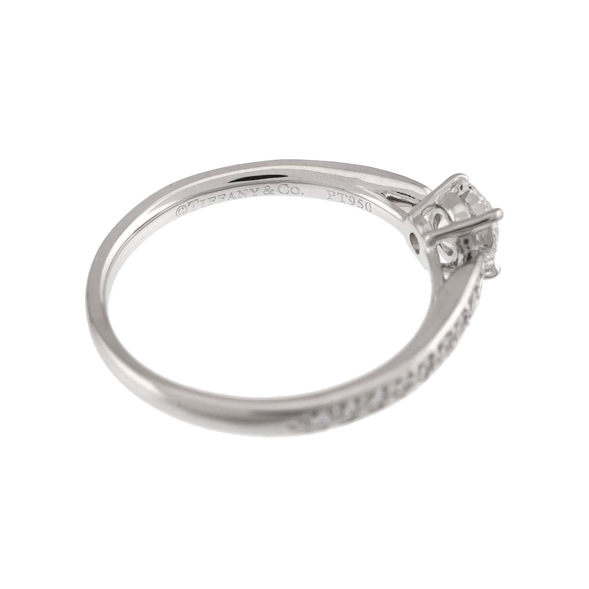 Harmony Diamond 0.40ct H/VVS2/3EX Ring Pt Size5-5.25(US)
