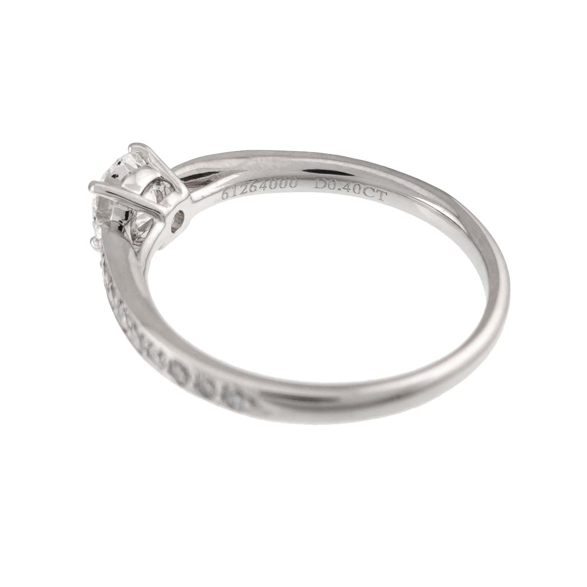 Harmony Diamond 0.40ct H/VVS2/3EX Ring Pt Size5-5.25(US)