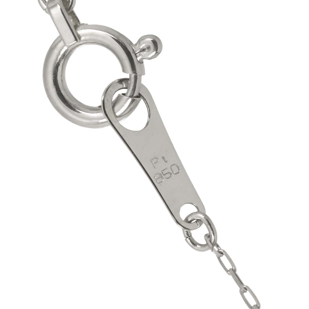 Quartz Diamond 0.16ct Necklace Pt Platinum