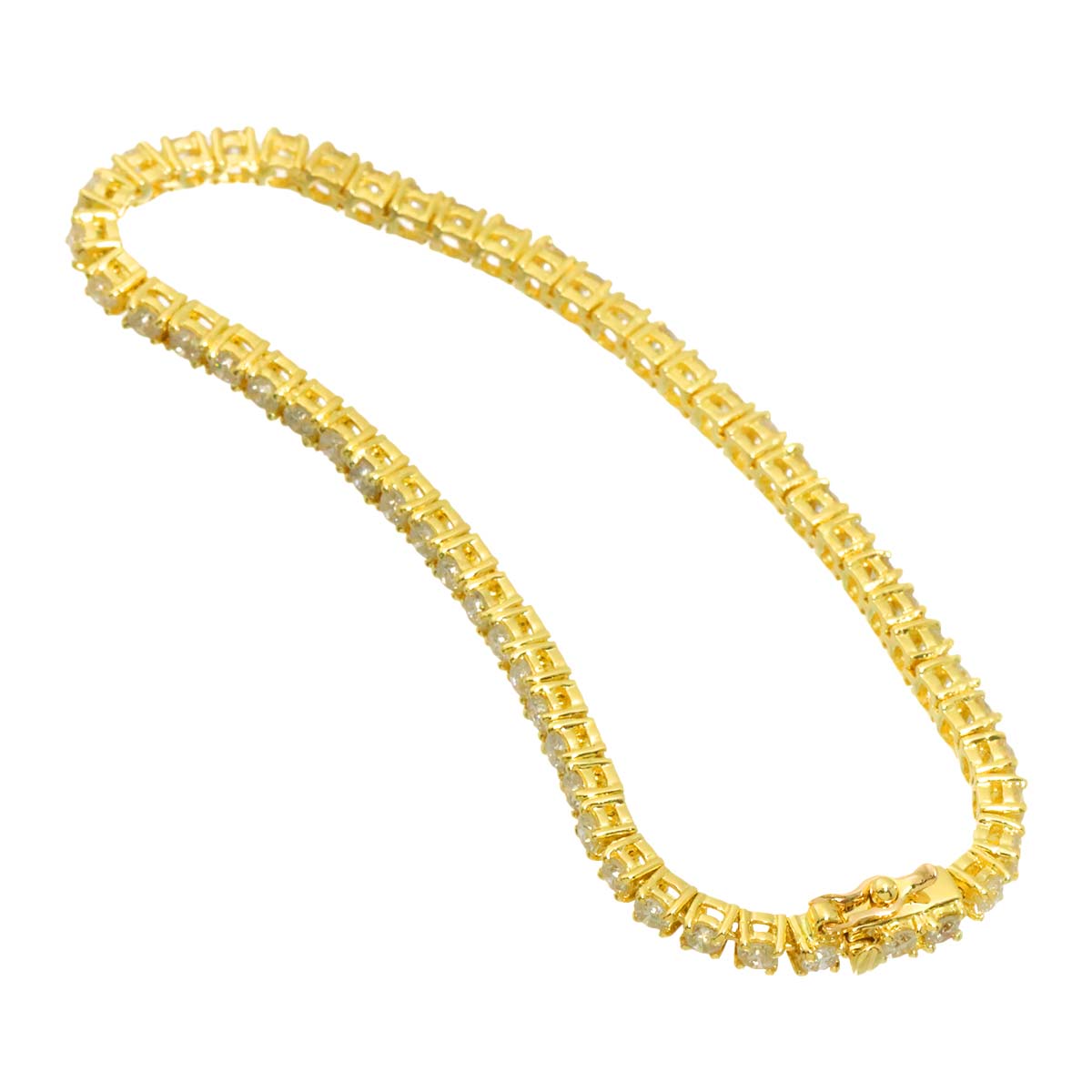 Diamond 3.40ct Bracelet K18 YG Yellow Gold 750