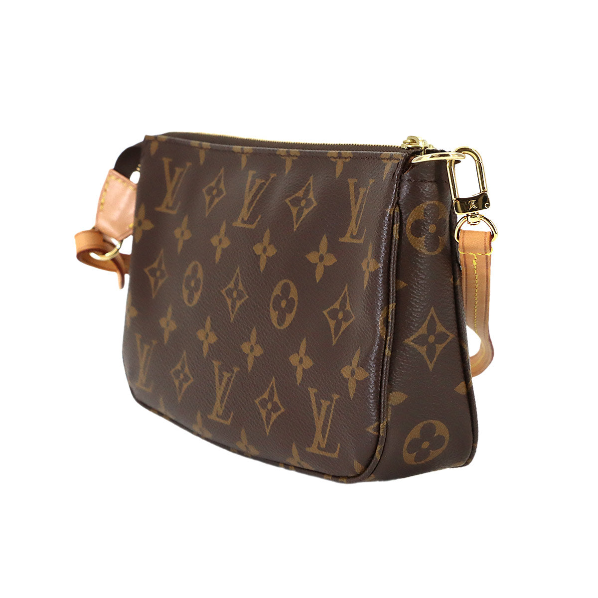 Monogram Pochette Accessoires Hand Bag Pouch Brown M40712