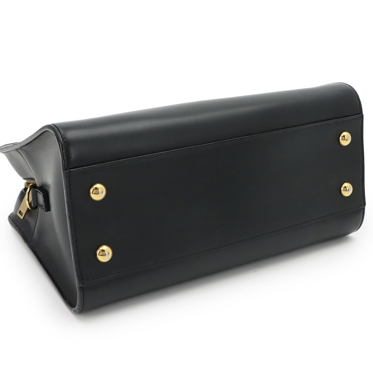 Baby Cabas Hand Shoulder Bag Leather Black 568853