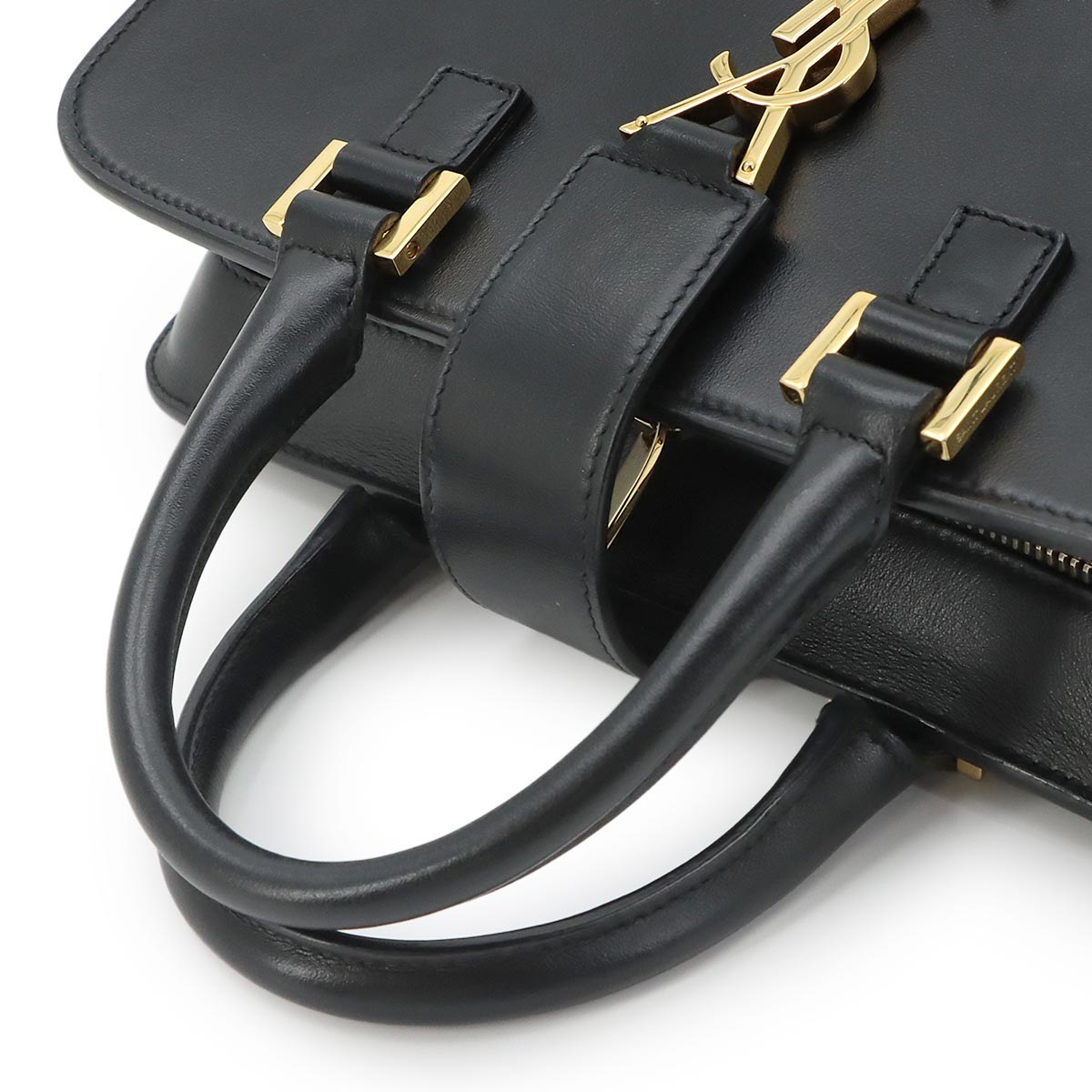 Baby Cabas Hand Shoulder Bag Leather Black 568853