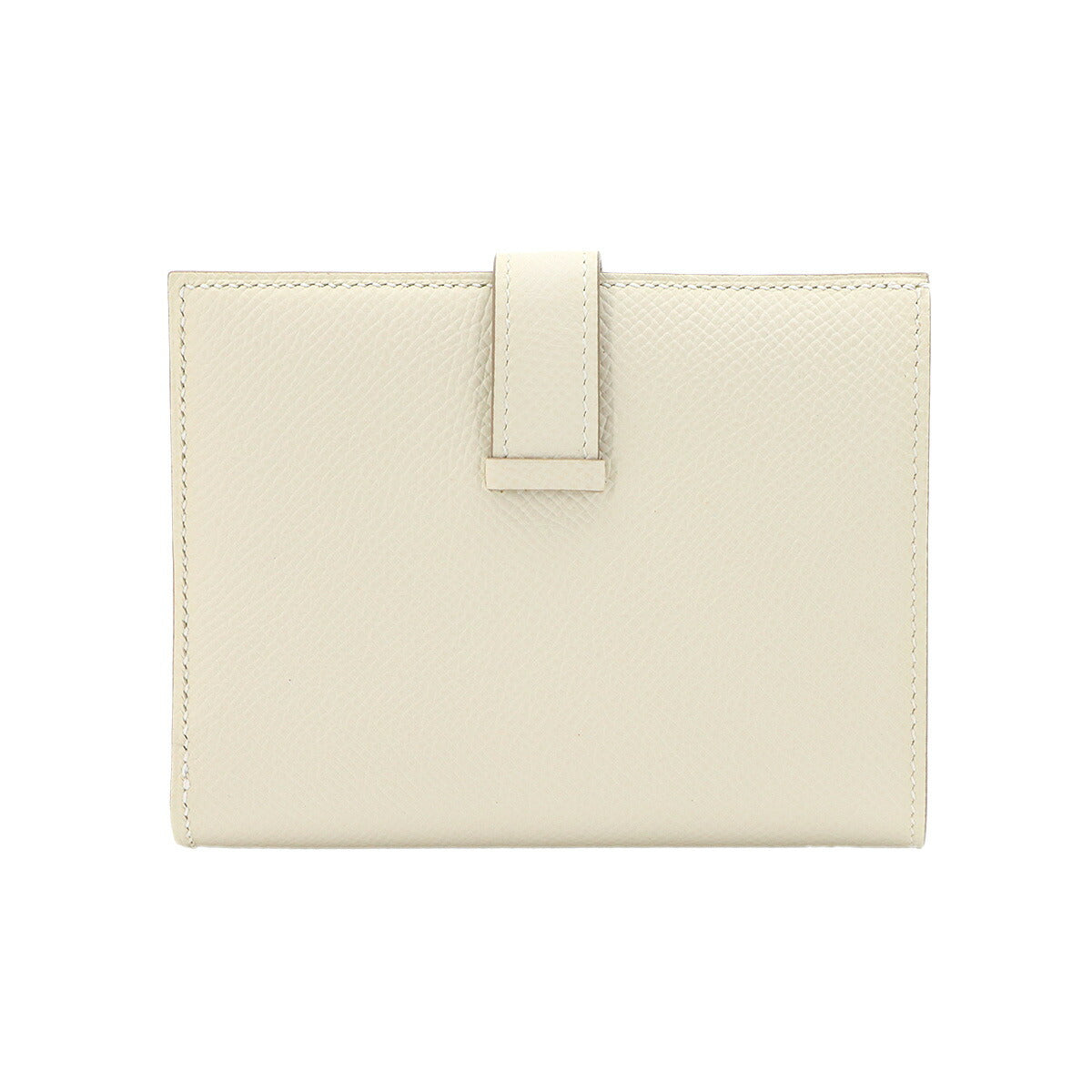 Bearn Compact Verso Wallet Veau Epsom Leather Craie Gold Purse