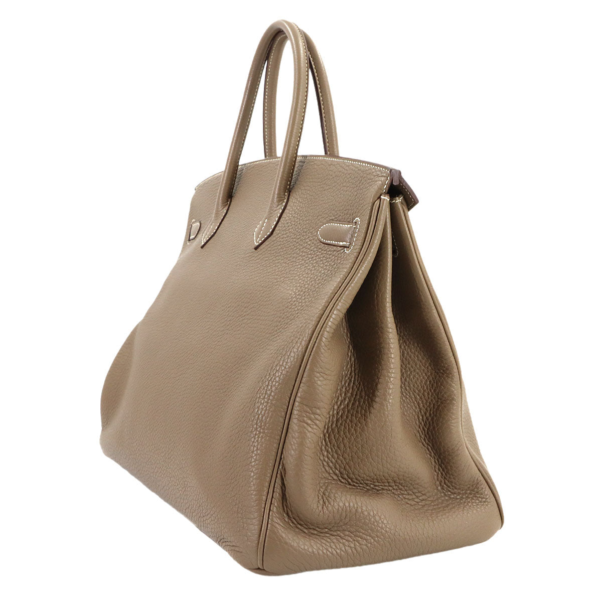 Birkin 40 Togo Etoupe Hand Bag Beige Leather Purse