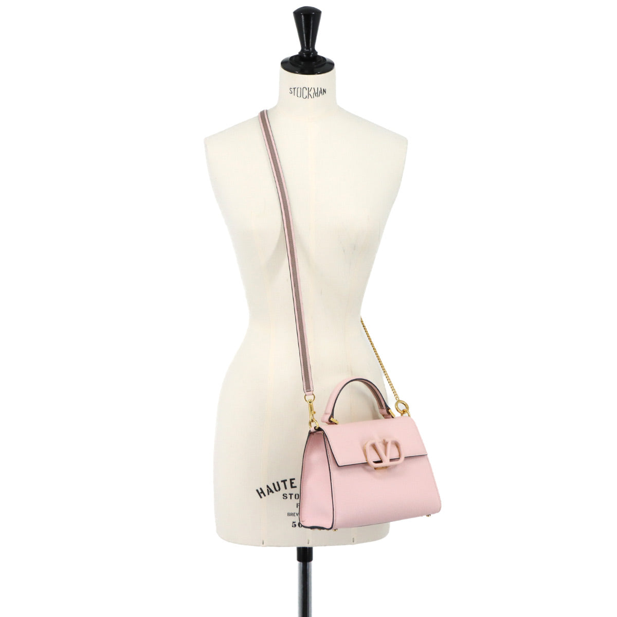 Vsling Hand Shoulder Bag Leather Pink
