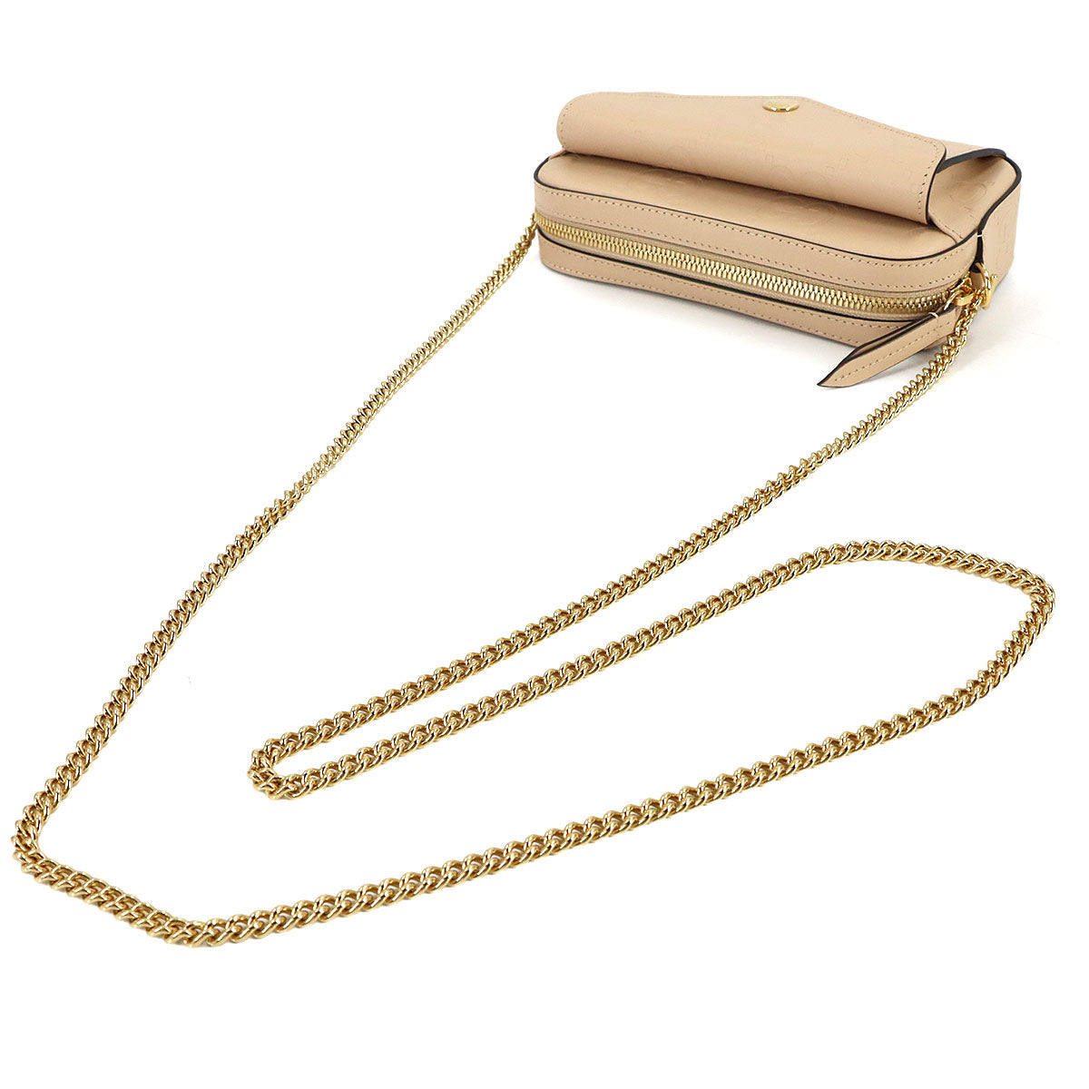 Jumbo GG Super Mini Chain Shoulder Bag Leather 781554
