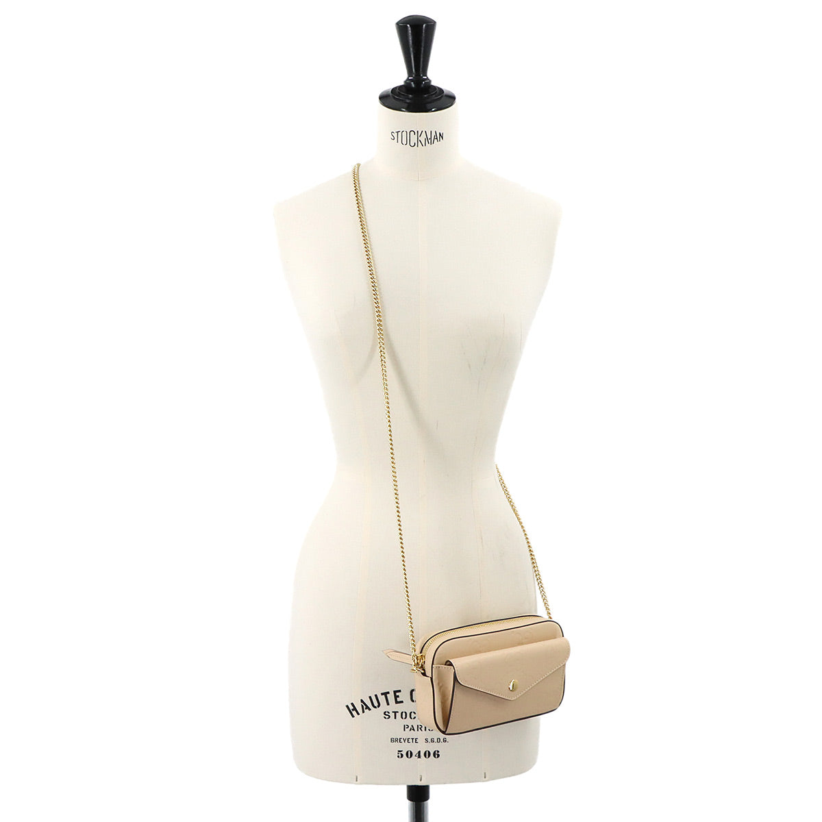 Jumbo GG Super Mini Chain Shoulder Bag Leather 781554