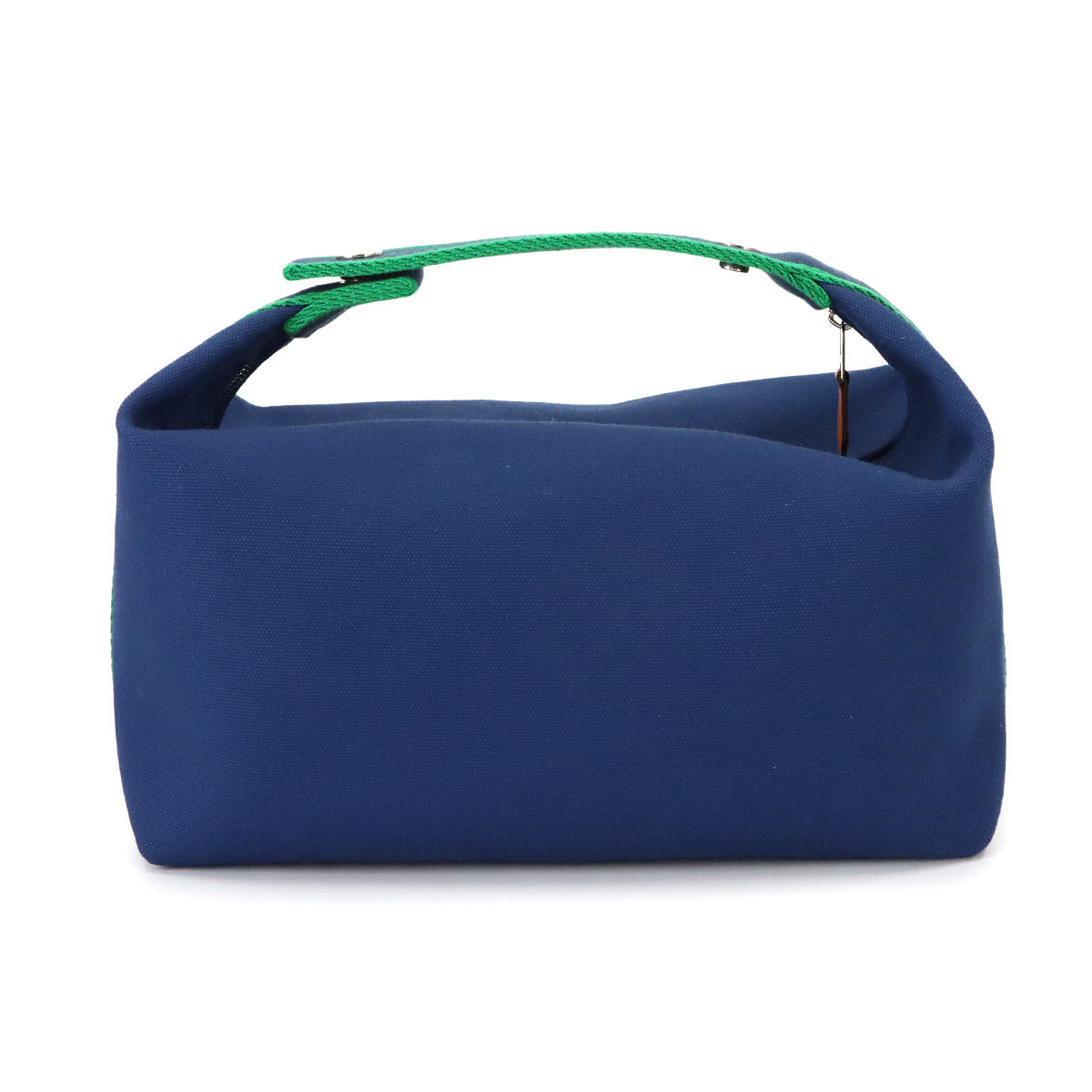 Bride a Brac GM Hand Bag Toile H Blue Marine Green Pouch