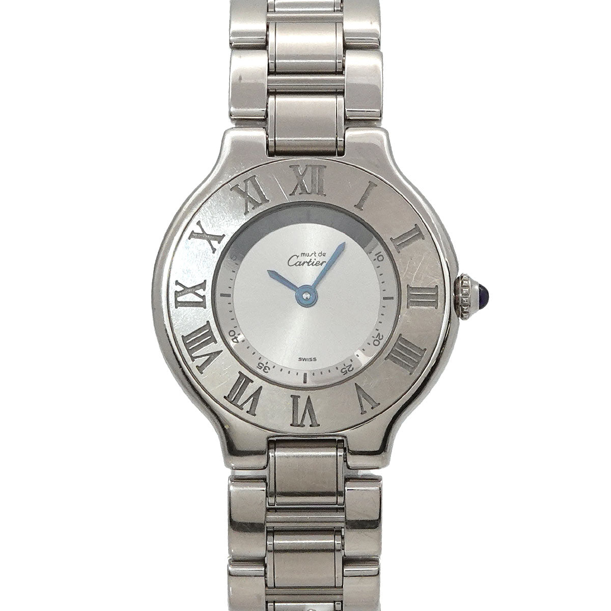 Must 21 W10109T2 Quartz Silver Dial Ladies Watch