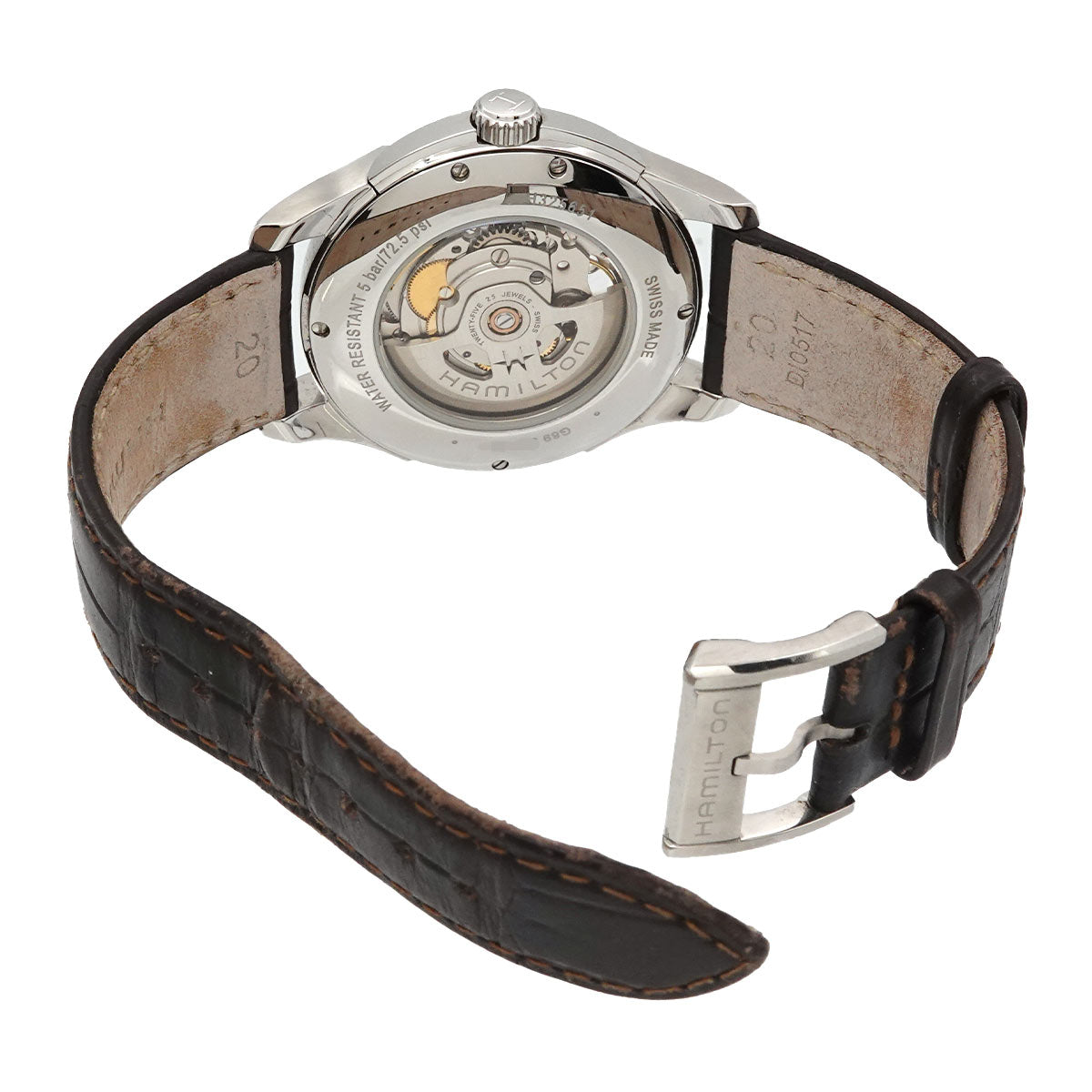 Jazzmaster Open Heart H325651 Silver Dial Mens Watch