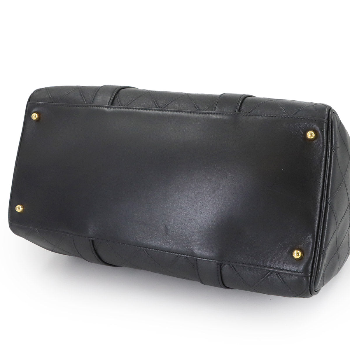 Piccolo 2way Mini Boston Shoulder Bag Leather Black Purse