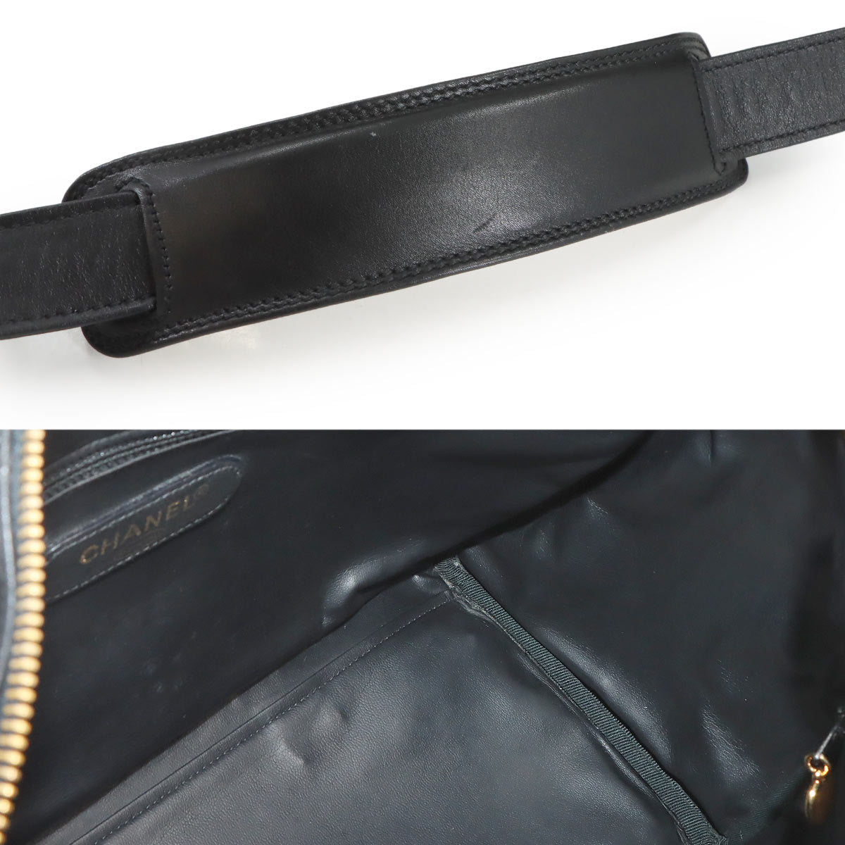 Piccolo 2way Mini Boston Shoulder Bag Leather Black Purse