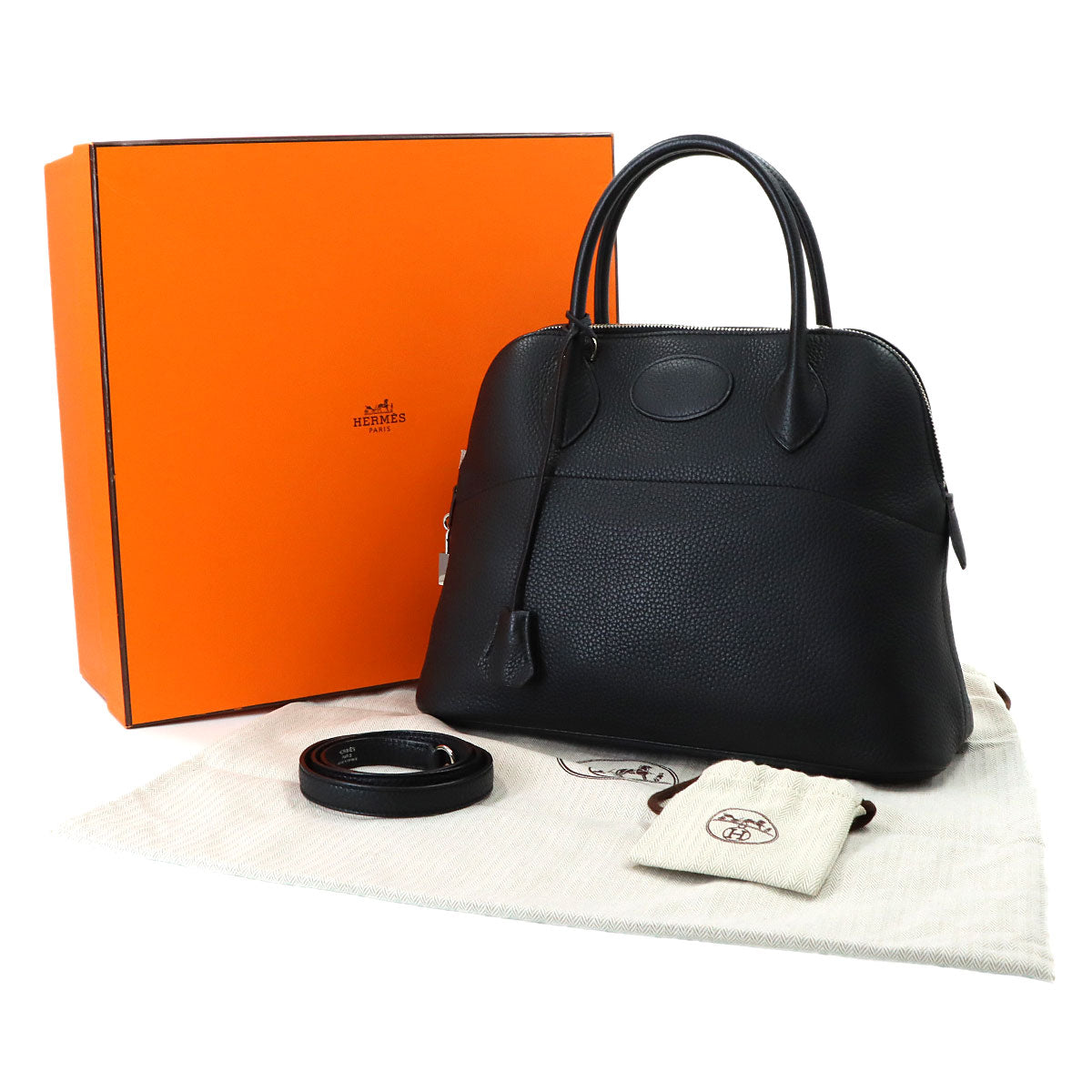 Bolide 31 2way Hand Shoulder Bag Taurillon Clemence Black