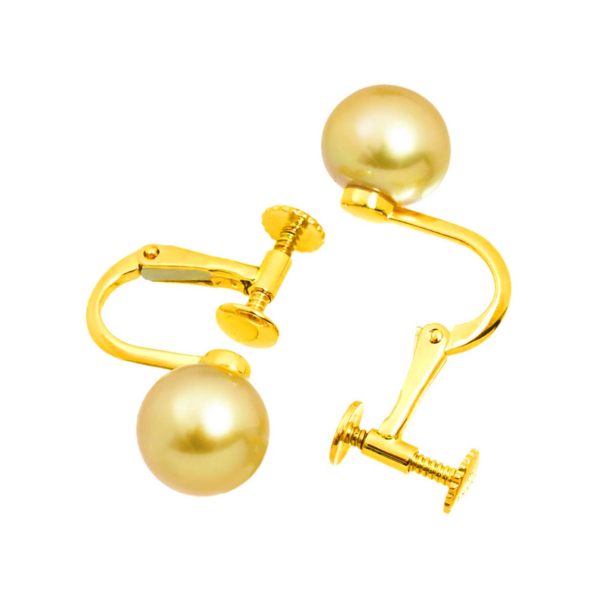 Akoya Pearl 8.0mm Earrings 18K YG 750
