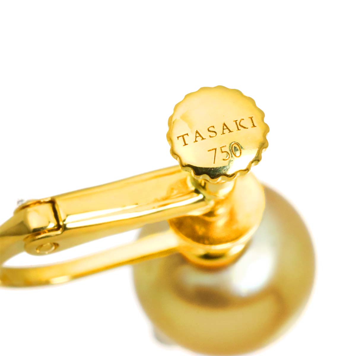 Akoya Pearl 8.0mm Earrings 18K YG 750