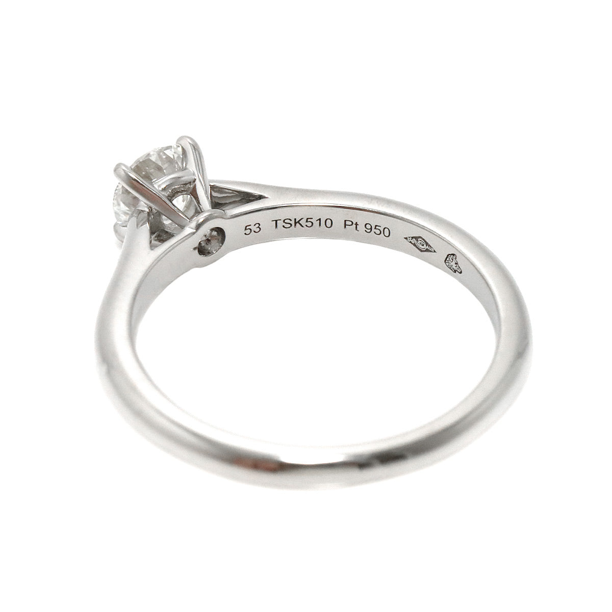 Diamond 0.44ct E/IF/3EX Ring Platinum size53 6-6.25(US)