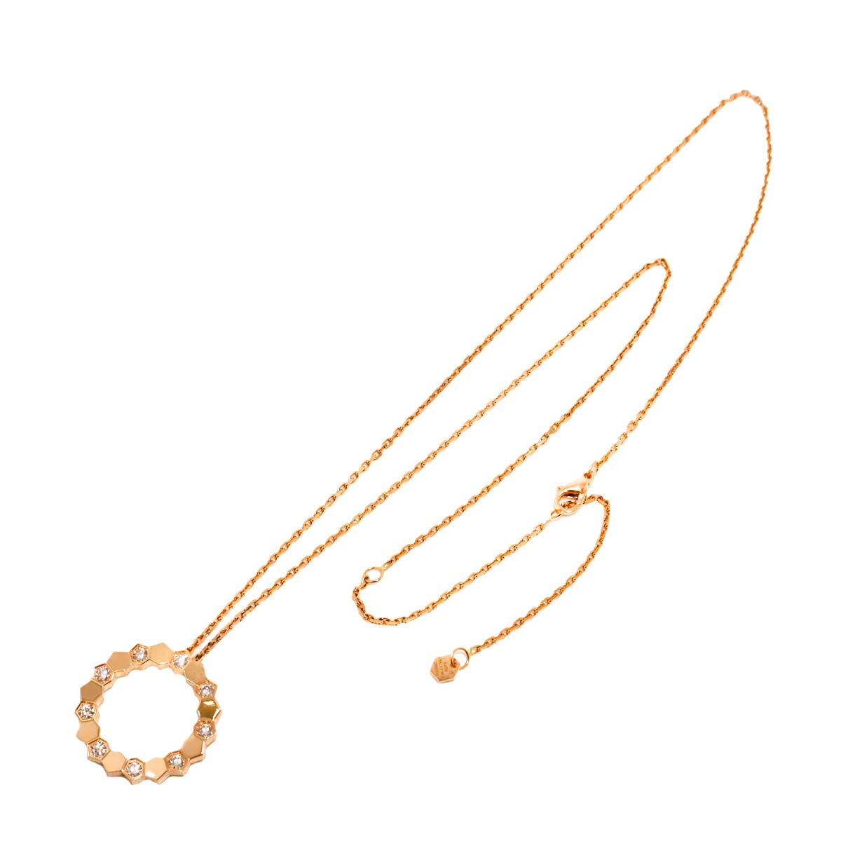 Bee de Chaumet MM Diamond Necklace 18K Pink Gold 750