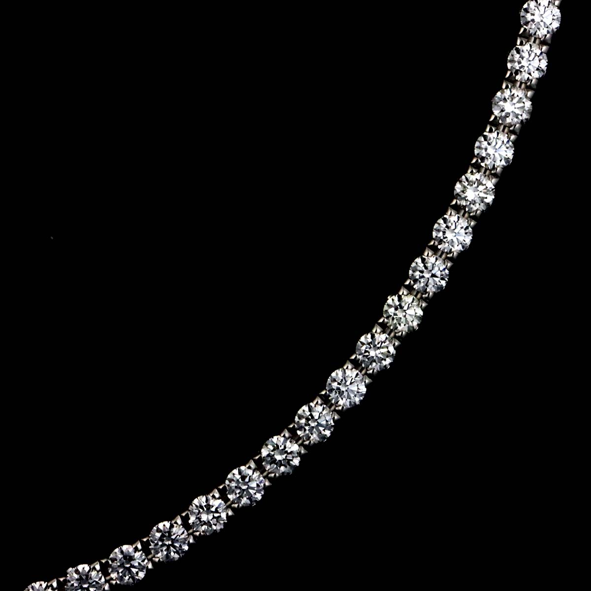 T Smile Diamond Necklace SM 18K White Gold 750
