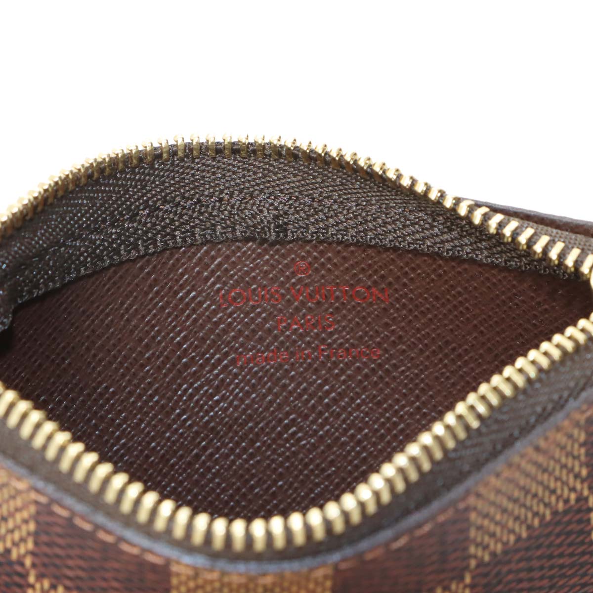 Damier Pochette Cles Coin Case Key Case Ebene N62658