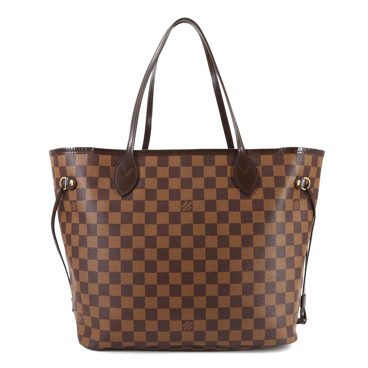 Damier Neverfull MM Tote Bag Ebene Cerise N51105 Purse