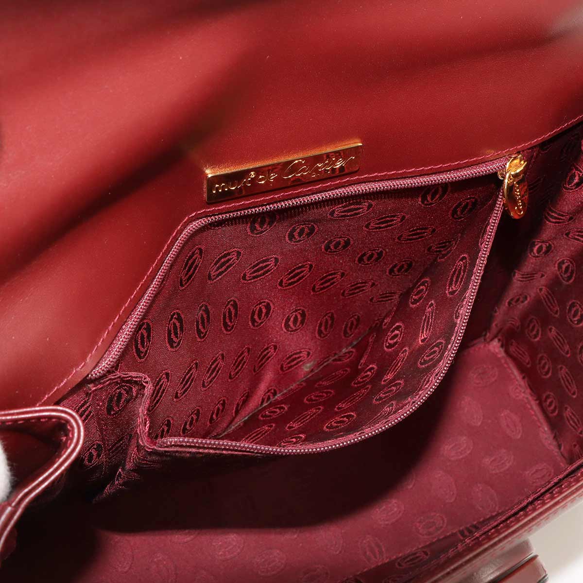 Must Hand Bag Leather Bordeaux Purse