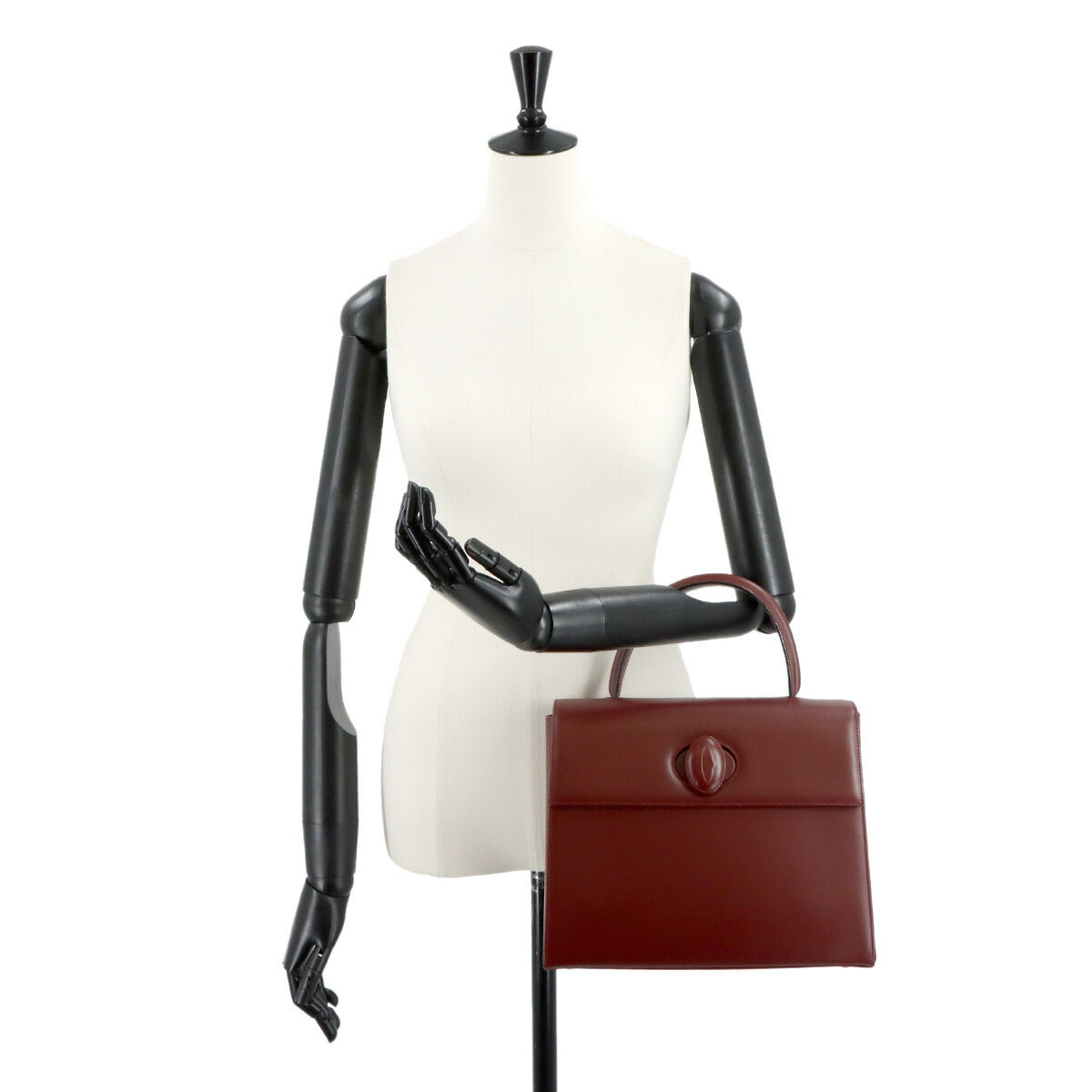 Must Hand Bag Leather Bordeaux Purse